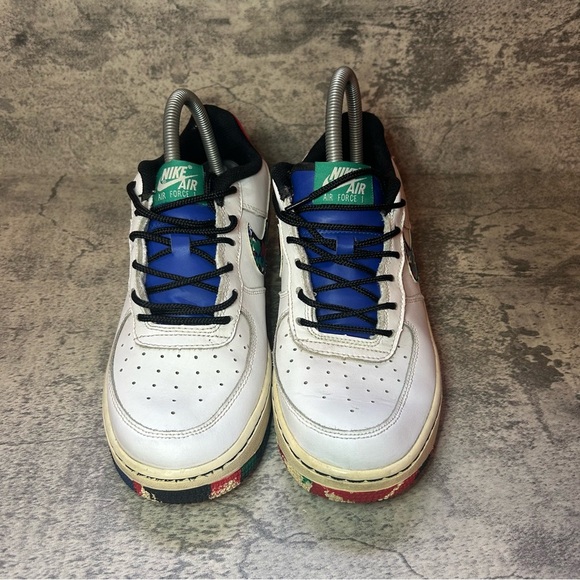 Nike Air Force 1 Low Sneakers CU4632-100 Womens sz 8.5 - white/multicolor - Picture 2 of 6